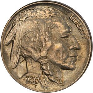 1937-D Buffalo Nickel, About Uncircualated Main Image