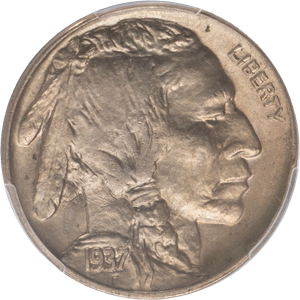 Five Cent Piece - Buffalo - 1937-D MS64 | Littleton Coin Company