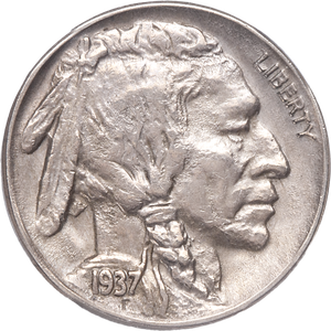 1937-D Buffalo Nickel, 3-Legged Variety Main Image