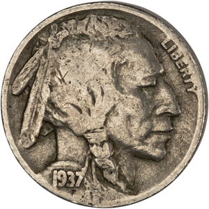 Five Cent Piece - Buffalo - 1937-S G Main Image