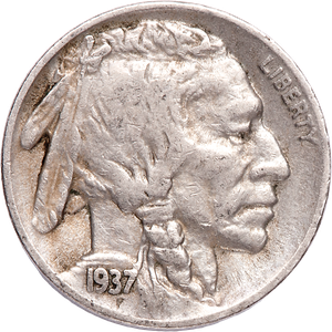 Five Cent Piece - Buffalo - 1937-S CIRC Main Image