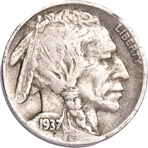 1937-S Buffalo Nickel Main Image
