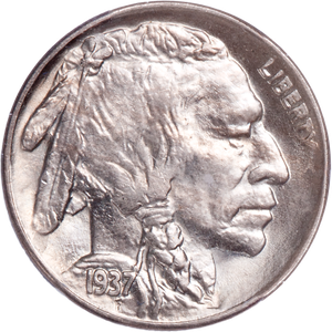 1937-S Buffalo Nickel, PCGS Certified, Gem Uncirculated, MS65 Main Image
