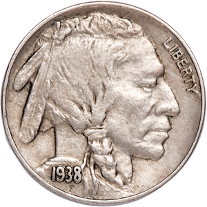 Five Cent Piece - Buffalo - 1938-D XF Main Image