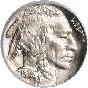 1938-D Buffalo Nickel, D over S Main Image