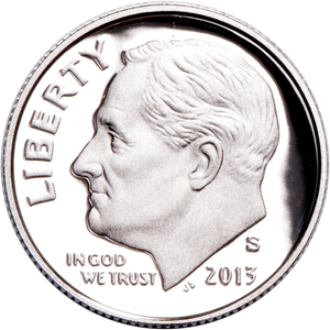 2013-S 90% Silver Roosevelt Dime Main Image