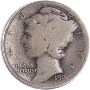1916-D Mercury Dime AG3 Main Image