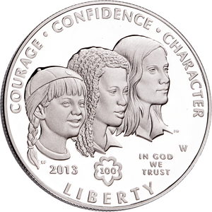 2013-W Girl Scouts of the U.S.A. Centennial Silver Dollar Main Image
