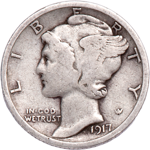 1917-S Mercury Dime Main Image