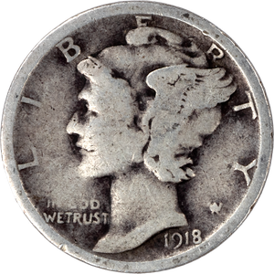 1918-S Mercury Dime Main Image