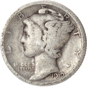 1919 Mercury Dime G Main Image