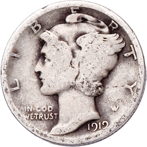 1919 Mercury Dime CIRC Main Image