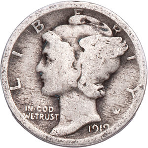 1919 Mercury Dime Main Image