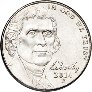 2014-P Jefferson Nickel Main Image