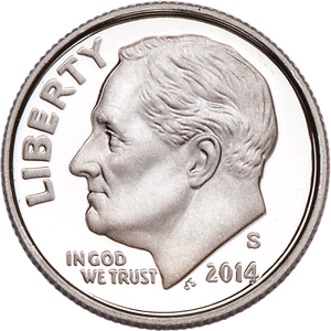 2014-S Roosevelt Dime Main Image