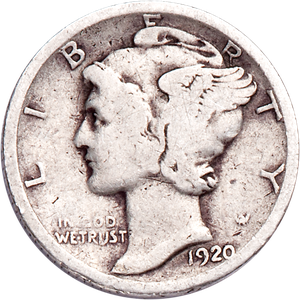 1920 Mercury Dime CIRC Main Image