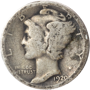 1920-D Mercury Dime CIRC Main Image