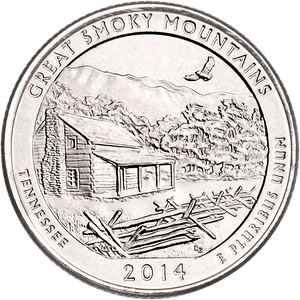 2014-S Unc. Great Smoky Mountains National Park Quarter Main Image