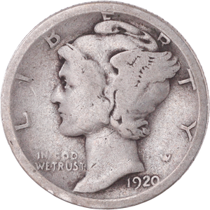 1920-S Mercury Dime CIRC Main Image