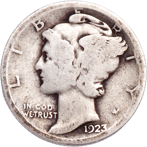 1923 Mercury Dime G Main Image
