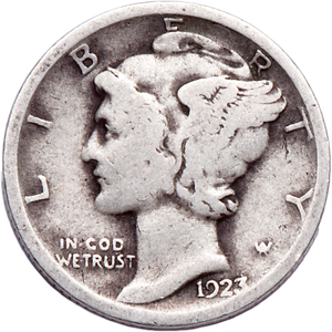 1923 Mercury Dime Main Image