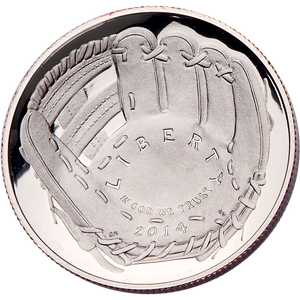 2014-P National Baseball Hall of Fame Silver Dollar Main Image