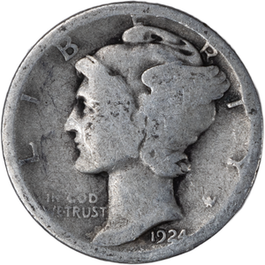 1924 Mercury Dime Main Image