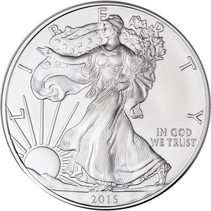 2015-W Burnished American Eagle Silver Dollar Main Image