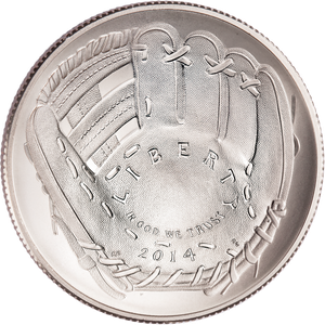 2014-D Baseball Hall of Fame Half Dollar Main Image