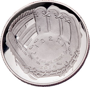 2014-S National Baseball Hall of Fame Clad Half Dollar Main Image