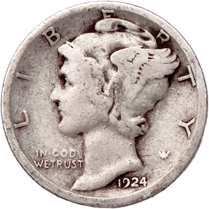1924-S Mercury Dime CIRC Main Image