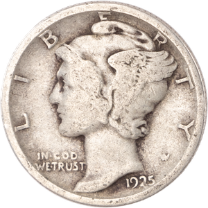 1925 Mercury Dime G Main Image