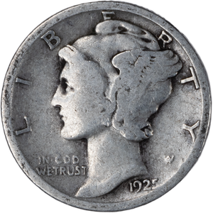 1925 Mercury Dime Main Image