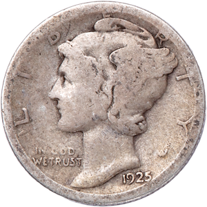 1925-S Mercury Dime CIRC Main Image