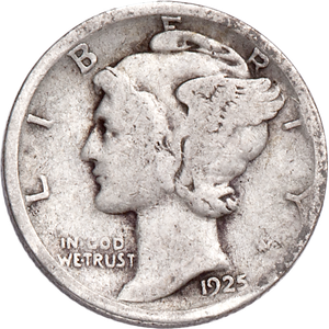 1925-S Mercury Dime Main Image