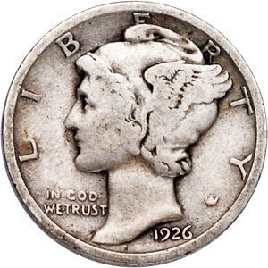 1926 Mercury Dime Main Image