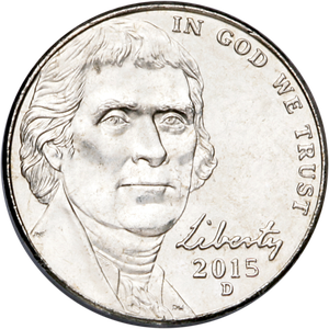 2015-D Jefferson Nickel Main Image