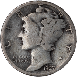 1927 Mercury Dime Main Image