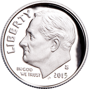 2015-S 90% Silver Roosevelt Dime Main Image
