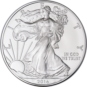 2016-W Burnished American Eagle Silver Dollar Main Image