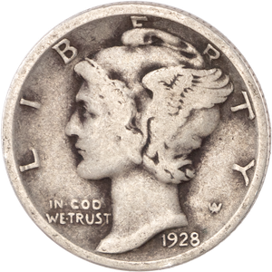 1928 Mercury Dime G Main Image