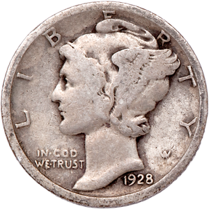 1928-D Mercury Dime Main Image