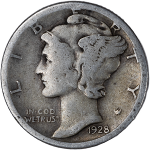 1928-S Mercury Dime CIRC Main Image