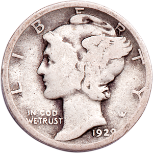1929 Mercury Dime G Main Image