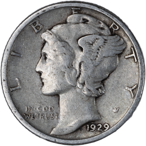 1929 Mercury Dime F Main Image