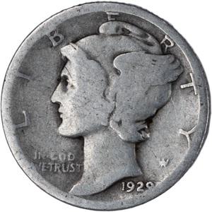 1929 Mercury Dime Main Image