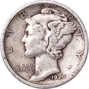 1929-D Mercury Dime CIRC Main Image