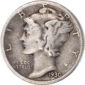 1930-S Mercury Dime Main Image