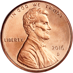 2016-D Lincoln Head Cent Main Image