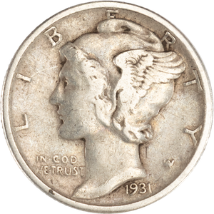 1931 Mercury Dime CIRC Main Image